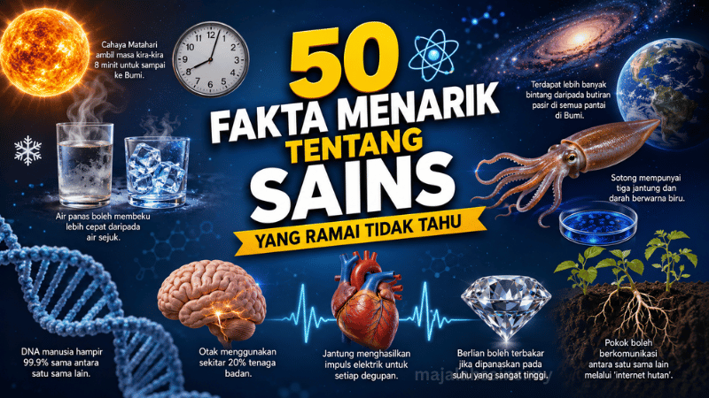 50 Fakta Menarik Tentang Sains Yang Ramai Tidak Tahu